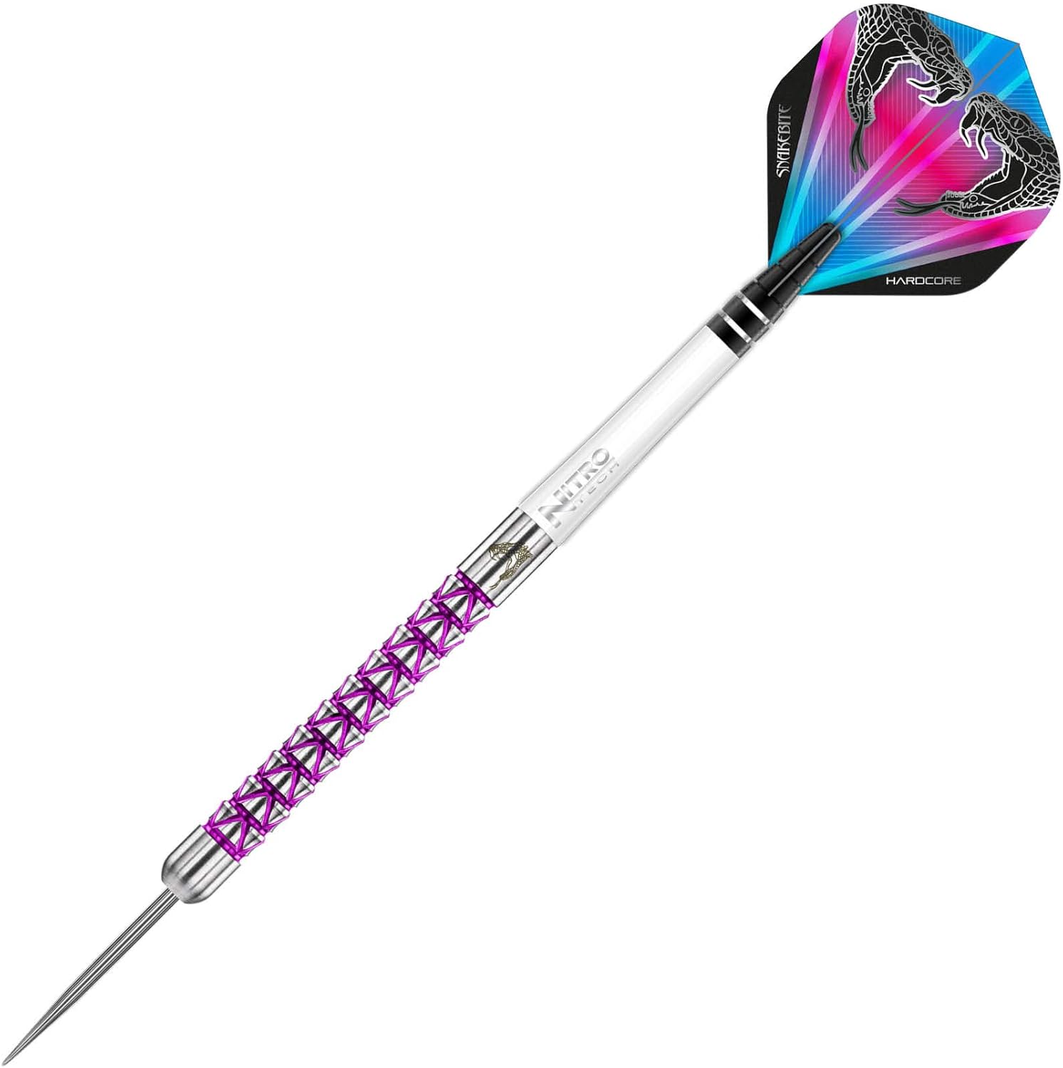 RED DRAGON Peter Wright Snakebite Vyper juego de dardos de tungsteno de 0.78 oz con vuelos y tallos