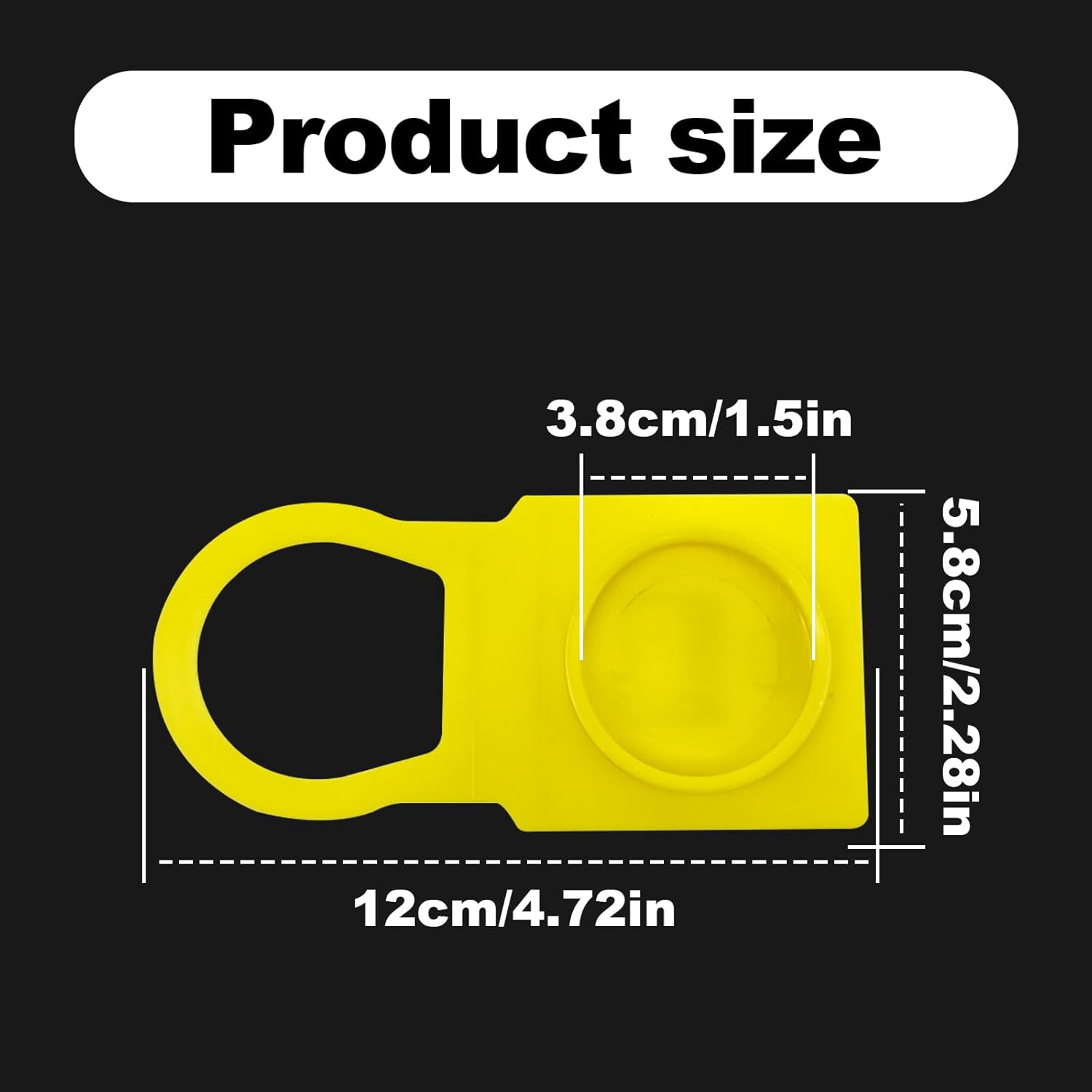 1 tapa amarilla del depósito del refrigerante del motor, tapa del depósito del refrigerante compatible con Ra.m D0dge Chrysler 55111074AA 52079331