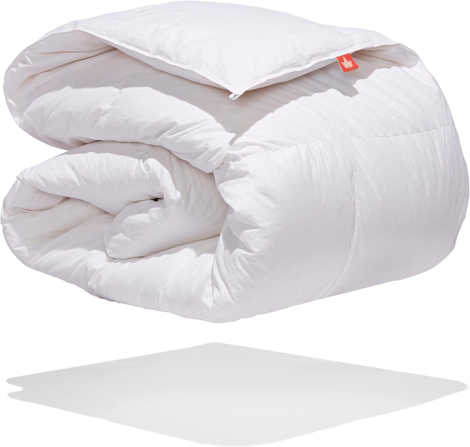 Canadian Down & Feather Co. – Edredón de plumón blanco de peso regular 625, tamaño matrimonial, funda de 360 hilos, 100% algodón, relleno en Canadá