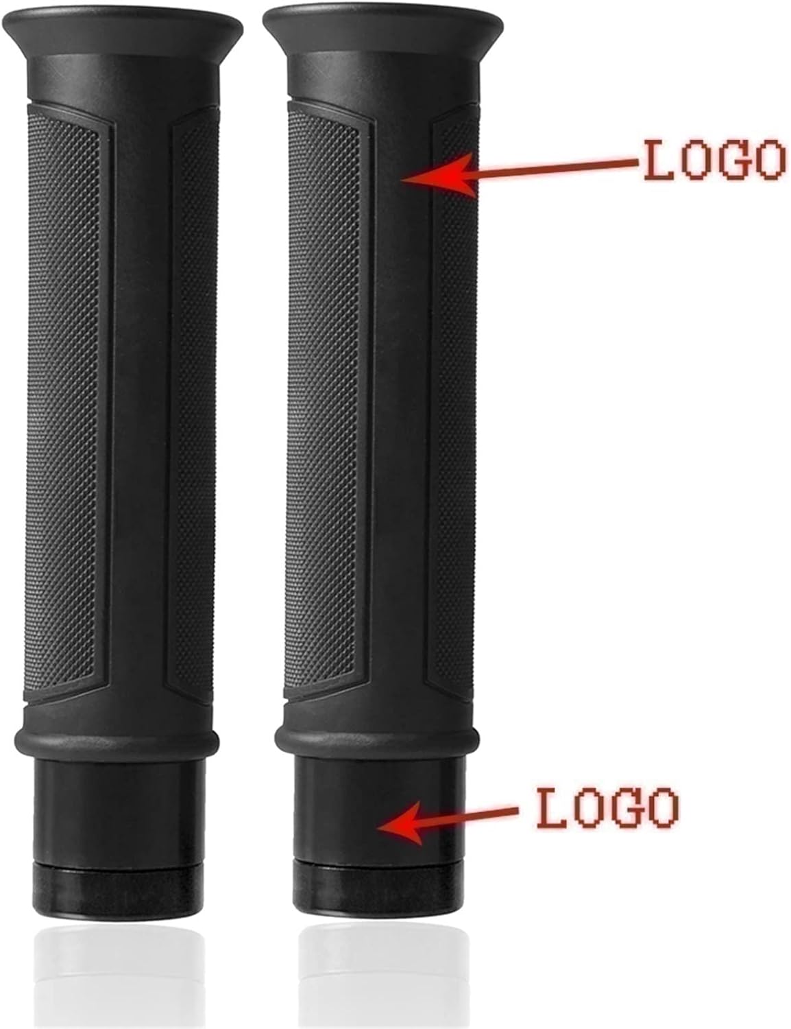 Manijas de manillar de goma de aluminio para motocicleta de 78 pulgadas con tapas de extremos de barra para Yamaha YZF-R15 YZF600 R1 R6 R6S USA