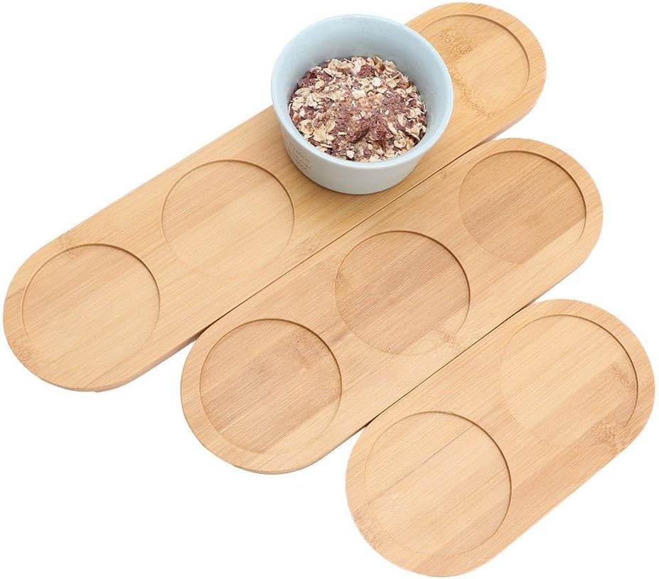 Bandeja de molino de sal y pimienta, bandeja de bambú de té, juego de 2 recipientes redondos de sal de azúcar, contenedor de molino de pimienta para