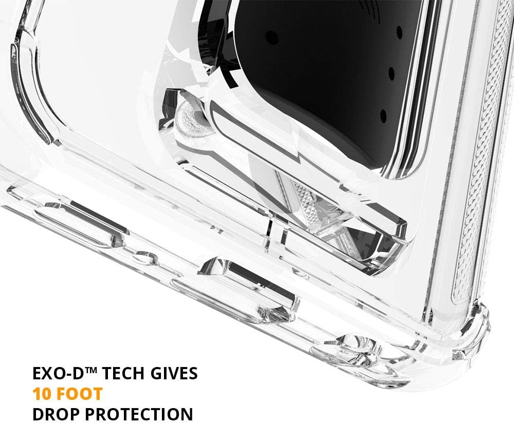Scooch Wingman – Funda con función atril para Samsung Galaxy S10 protección contra caídas de 10 pies soporte bidireccional funda protectora a prueba