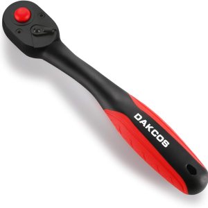 Mango de trinquete de 38 pulgadas, trinquete compuesto, llave de enchufe, 72 dientes, reversible de liberación rápida, acero al cromo vanadio Mango de trinquete de 38 pulgadas, trinquete compuesto, llave de enchufe, 72 dientes, reversible de liberación rápida, acero al cromo vanadio