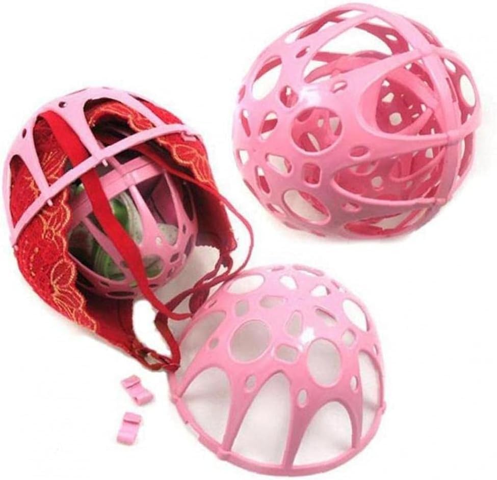 Ropa interior para mujer, bolsa de lavado de ropa con forma de bola, doble esférico, bolsa de lavado, protector de sujetador, bolsas de ropa sucia,