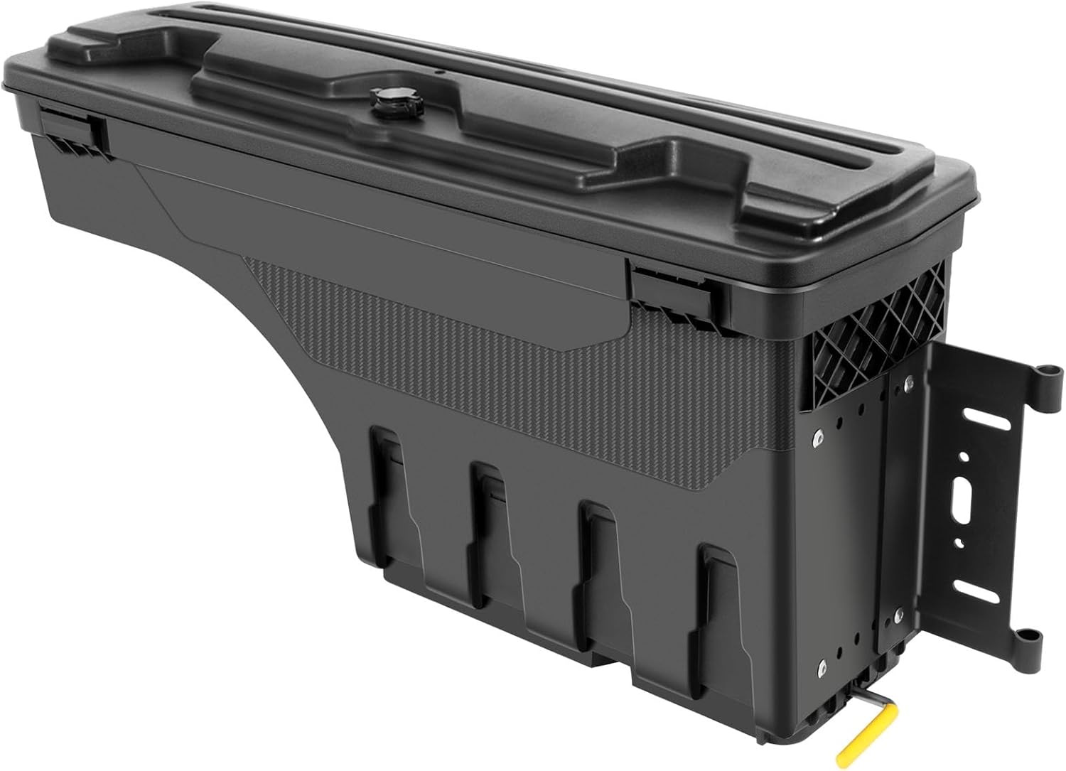 ROADFAR Caja de almacenamiento de repuesto para caja de camioneta del lado derecho del pasajero para Dodge Ram 1500 2019-2021, tapa con cerradura