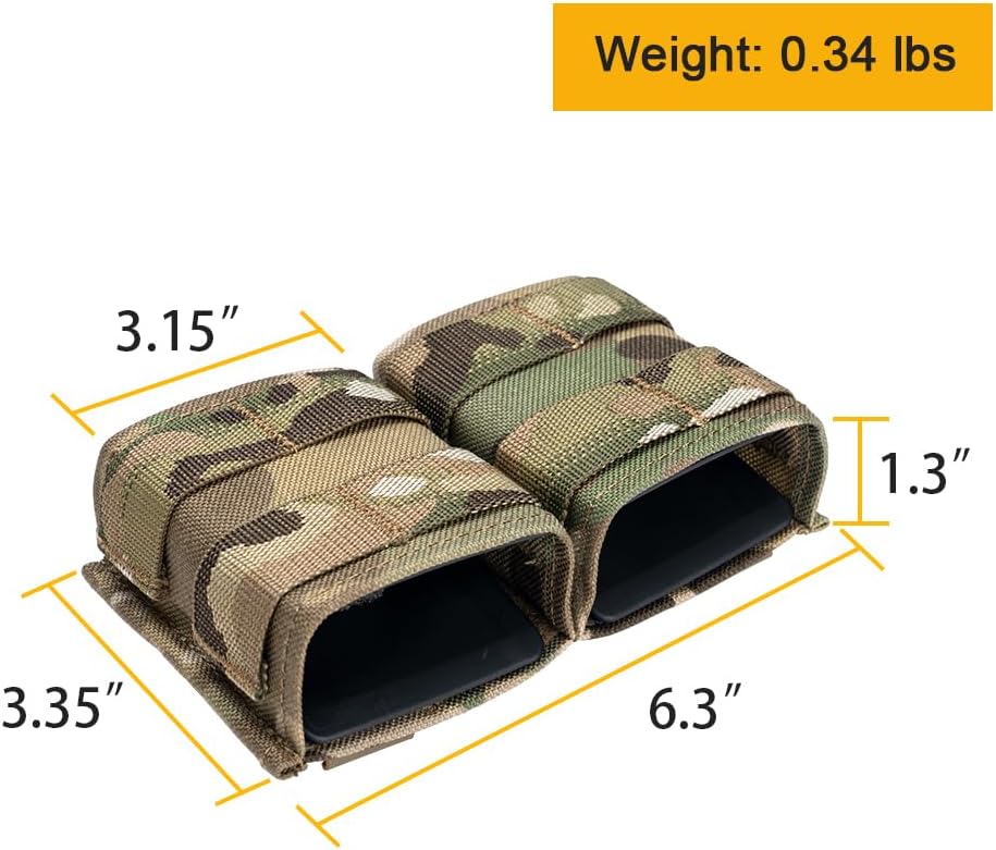 IDOGEAR – Bolsa para rifle Molle de 0.219 in, soporte para cargador de cargador con parte superior abierta para AR Mag con inserto de liberación