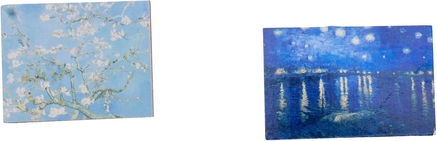 Accesorio para casa de muñecas, flores de almendra y caballete de cielo nocturno, casa de muñecas en miniatura, juguete para balcón, muebles de