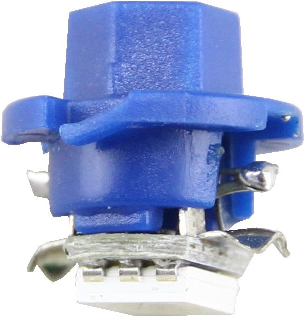 NSLUMO Bombillas para velocímetro, 10 unidades, color azul, T5, B8.5D, 5050, 1SMD, 1SMD, panel de instrumentos, 12 V