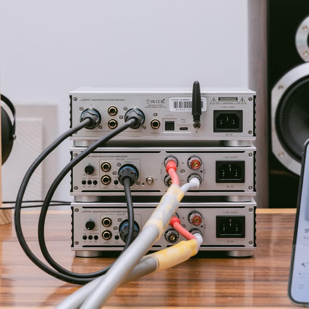 Sabaj A20a versión 2022 amplificador de potencia MA5332M Chip Clase D Carga de lazo de puente proporciona 350W analógico, Bluetooth 5.0 XLR entrada