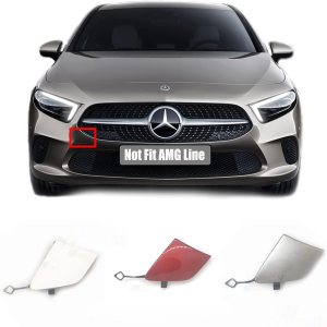 Cubierta de remolque delantera para Mercedes-Benz Clase A Z177 W177 A160 A170 A180 A200 A220 A250 2019 2020 2021 Tapa de gancho de parachoques Cubierta de remolque delantera para Mercedes-Benz Clase A Z177 W177 A160 A170 A180 A200 A220 A250 2019 2020 2021 Tapa de gancho de parachoques