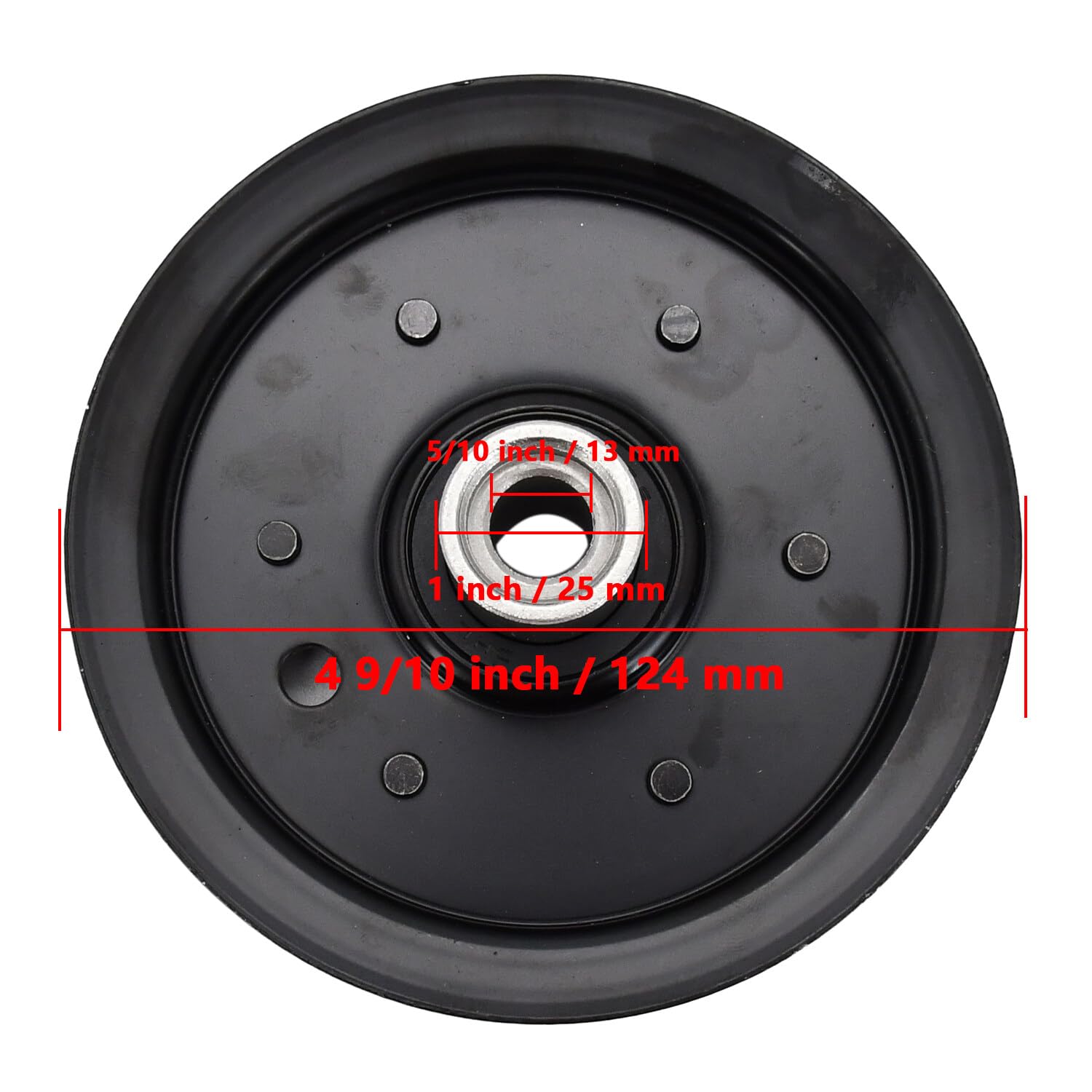 Manioiity Polea tensora plana 604219 31406075F compatible con Hustler Raptor 42 52 Deck SD 48 Big Dog