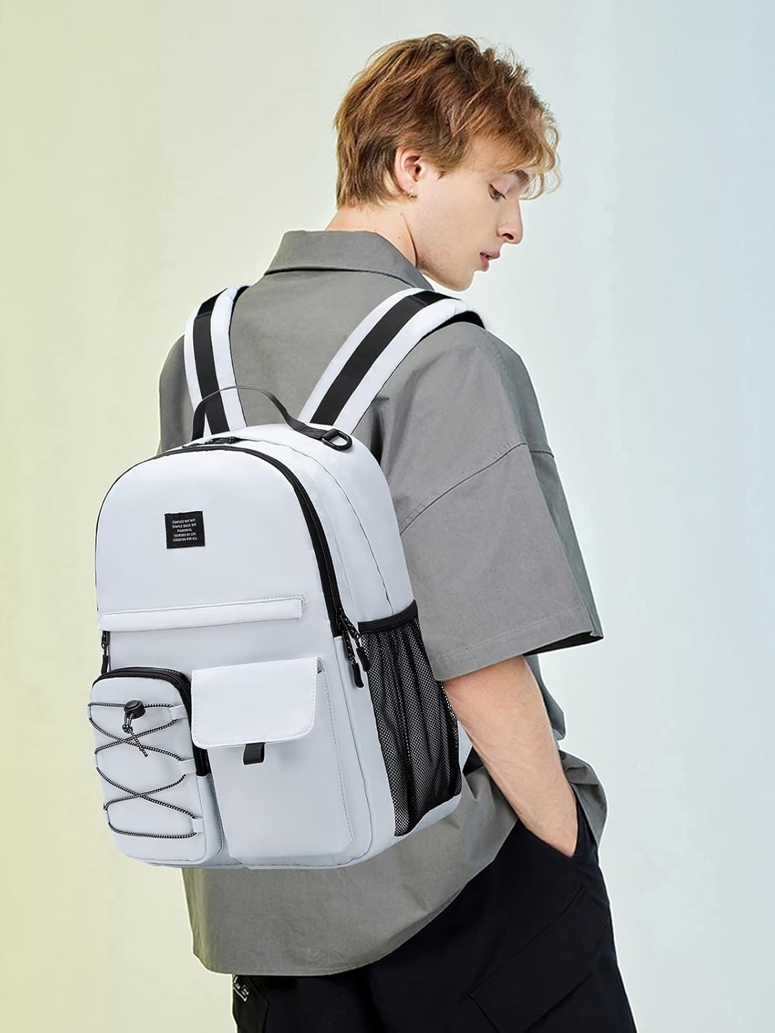 Lohol Mochila casual para hombres y mujeres, elegante mochila con compartimento para laptop de 15 pulgadas para la escuela, el trabajo o los viajes,