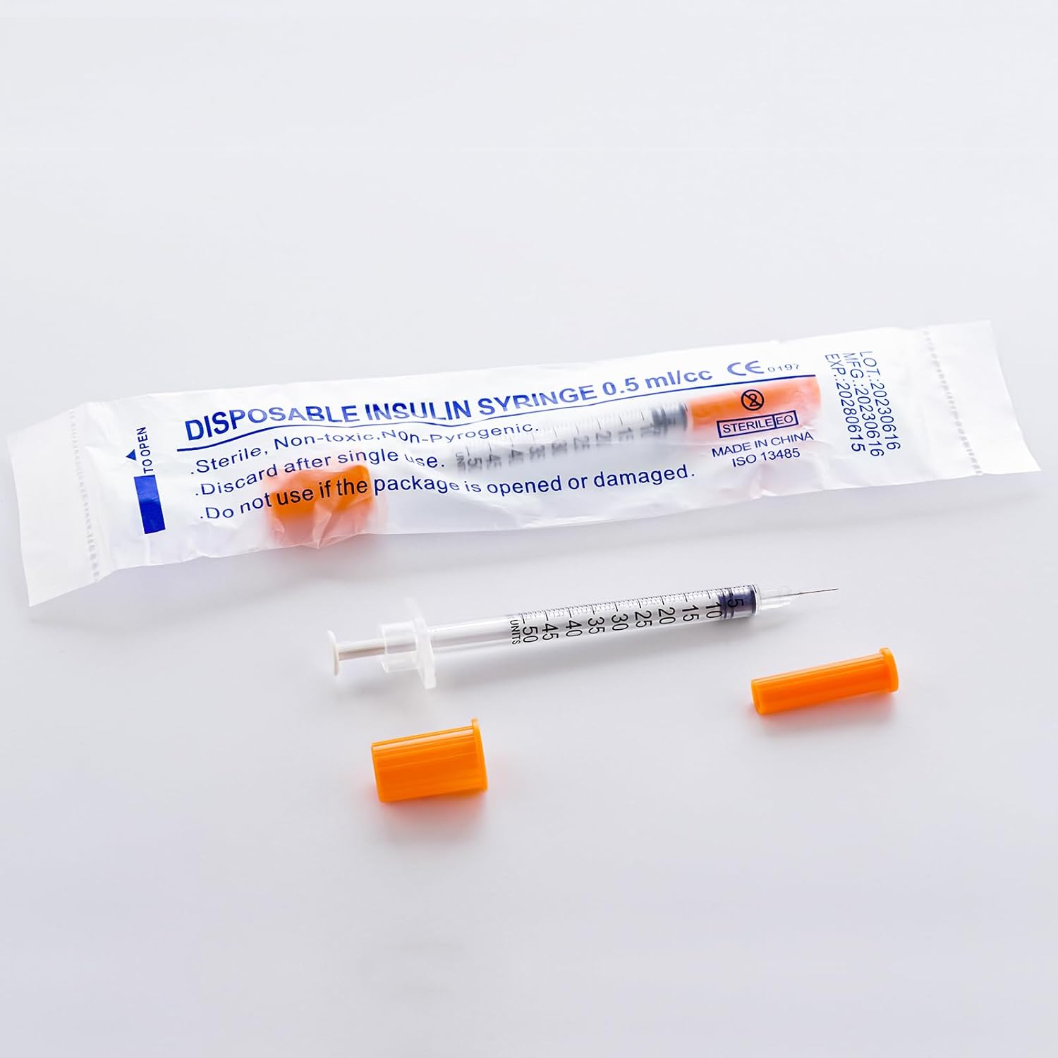 U-100 10.1 fl oz 30ga Jeringa desechable y 30G x 0.315 in (516″), suministros de dispensación de laboratorio, paquete de 20