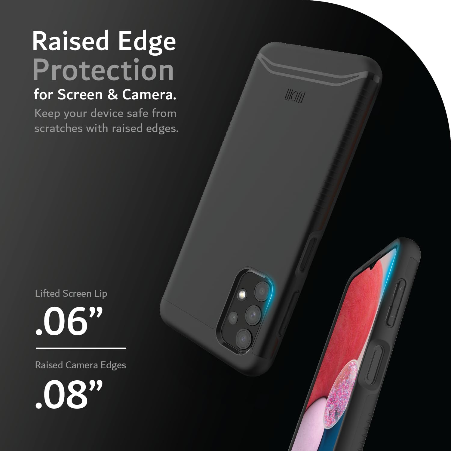 TUDIA DualShield – Funda diseñada para Samsung Galaxy A13 4G, fusión a prueba de golpes, grado militar, delgada, de doble capa, protección