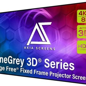 Akia Screens ALR Projector Screen 103 inch 169 4K Standard Throw Projection, High Contrast, Ceiling Ambient Light Rejecting Screen, Edge Free Fixed Akia Screens ALR Projector Screen 103 inch 169 4K Standard Throw Projection, High Contrast, Ceiling Ambient Light Rejecting Screen, Edge Free Fixed