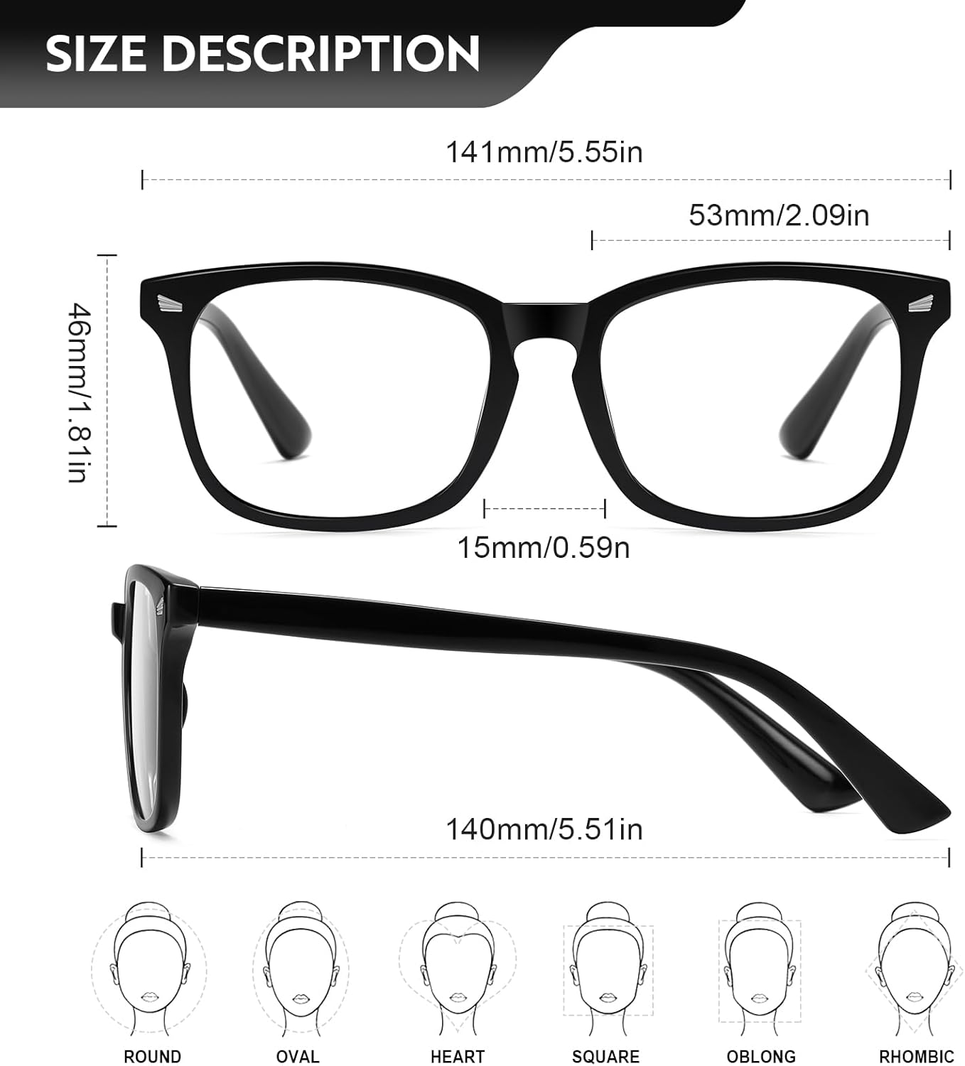 Lentes de lectura para mujer, con bloqueo de luz azul, filtro UV, cuadrados, ligeros, para hombres y mujeres