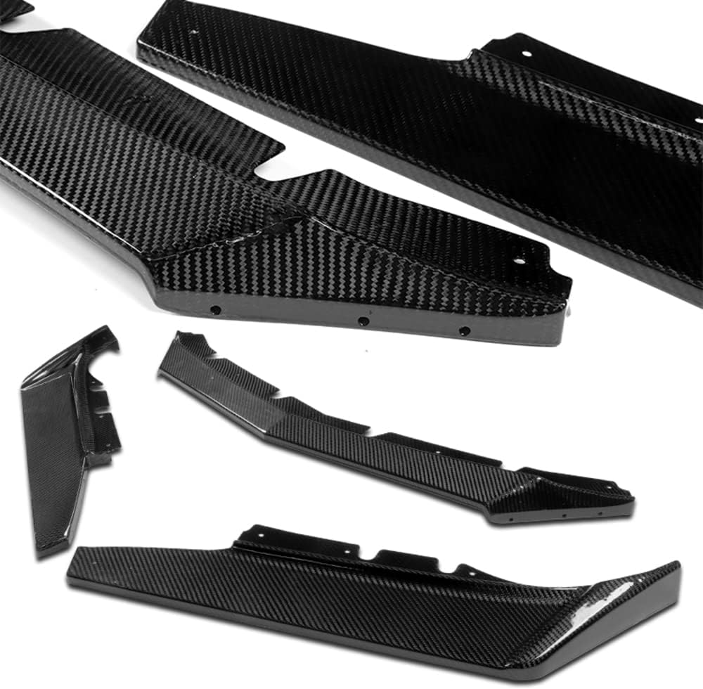Q1-TECH, borde de parachoques delantero compatible con Chevy Camaro LTLSRSSS, alerón de parachoques delantero, divisor de cuerpo de mentón de aire,