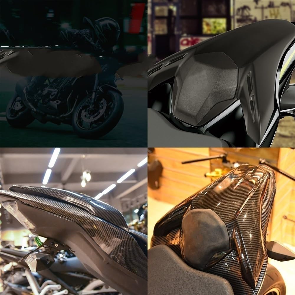 ACLIPS Motorcycle Rear seat Fairing Motorcycle Rear Seat Cover Cowl Passenger Pillion Tail Fairing Cowl Back Cover Black for Kawasaki Z900 2017-2023