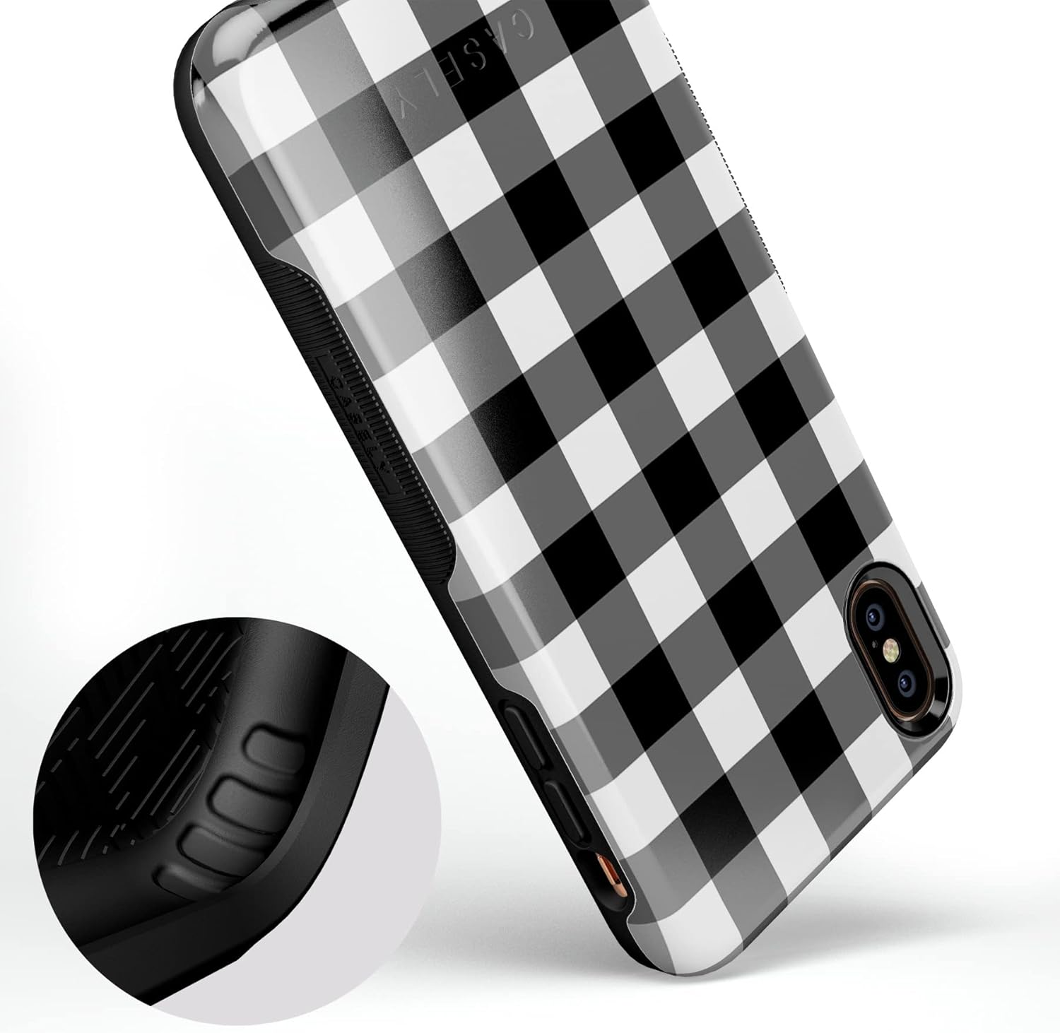 Casely – Funda para teléfono celular de 360 grados de cobertura para tu teléfono  recortes precisos, protección para cámara de labios elevados de