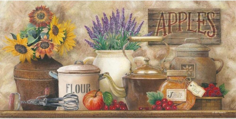 ArtDirect Antique Kitchen 18×11 Gallery Wrapped Canvas Museum Art by Wargo, Ed