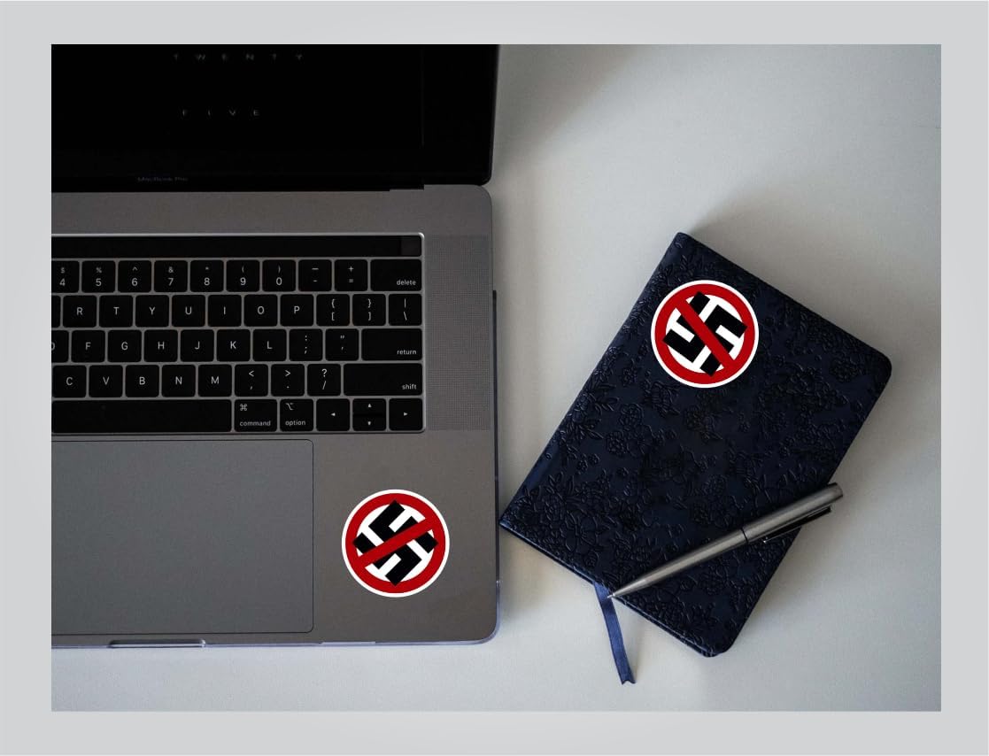 Adhesivo antifascista antifascista antinazi No Nazis Never Again Stop Hate Anti-Hate No Hate Love Not Hate Cup Car Truck Helmet Laptop Bottle Bumper