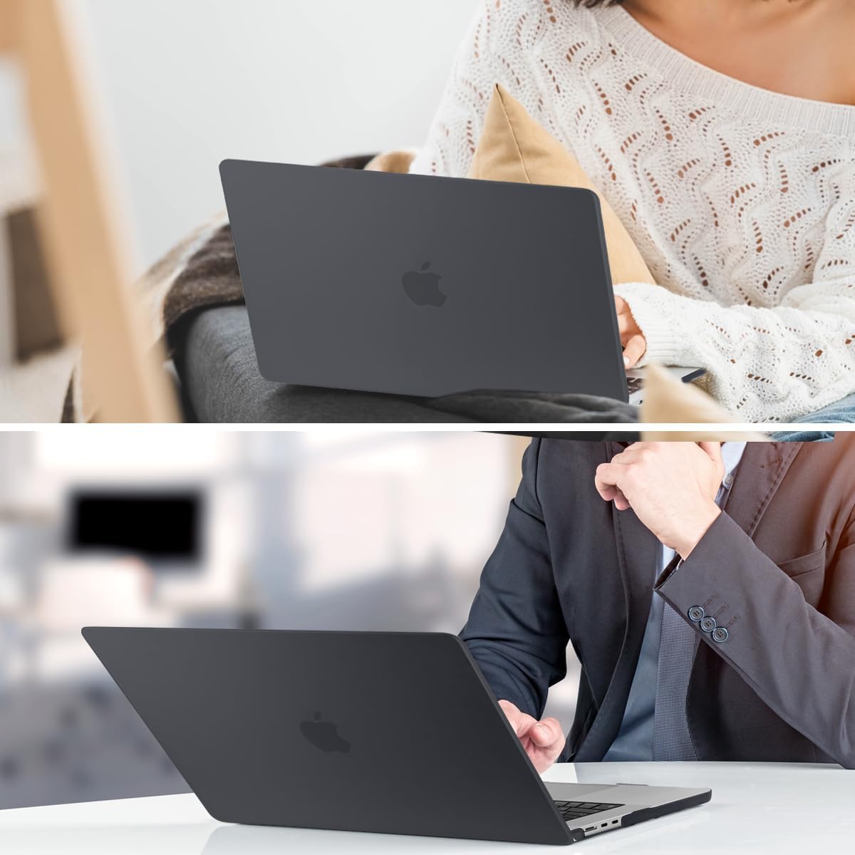 Funda para MacBook Air de 15 pulgadas 2023, modelo A2941 con chip M2, cubierta rígida y cubierta de teclado, protector de pantalla y adaptador OTG