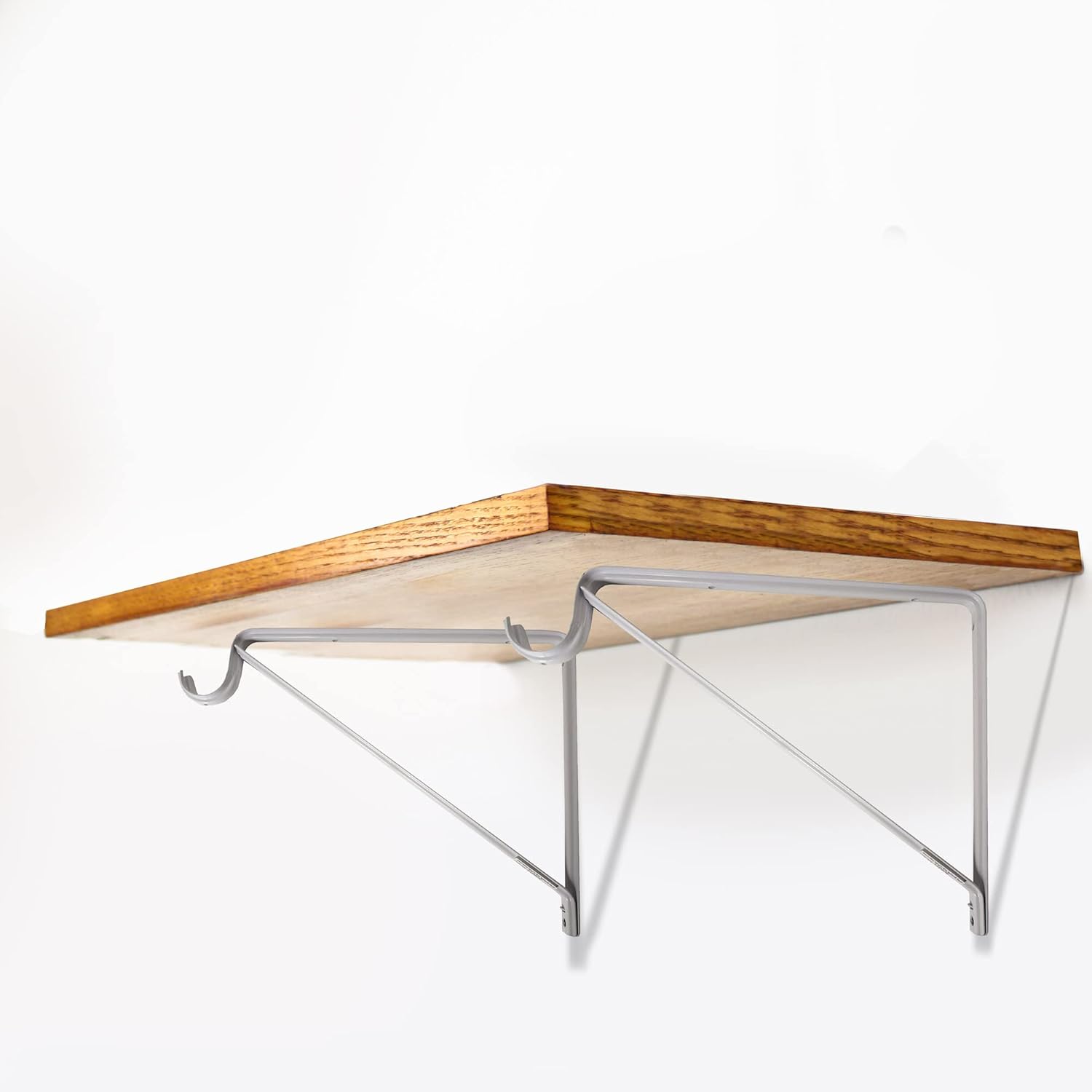 Design House 182725 Soporte clásico para barra de estante para armario, lavandería, baño, dormitorio, garaje o cobertizo, paquete de 3, blanco, 3