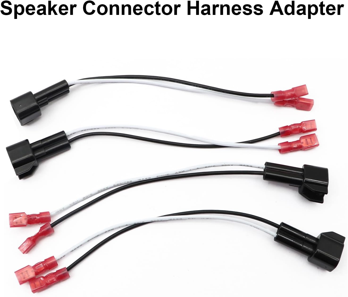 4 adaptadores de arnés de altavoz de puerta delantera y trasera compatibles con Ford F-150 1999 2000 2001 2002 2003 2004 2005 2006 2007 2008 2009