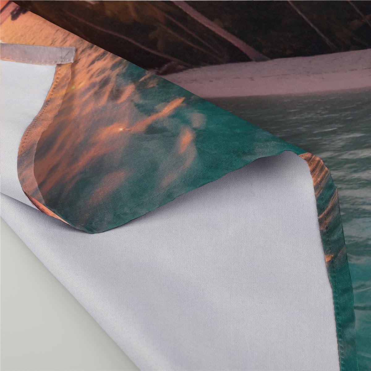 Cloth Napkins Set of 6 Palm Tree 20×20 Inch Cloth Napkins Sunset Beach Washable Reusable Kitchen Dinner Napkins Table Decor for Wedding, Holiday