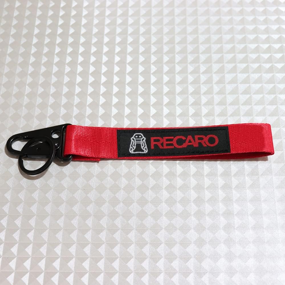 Q1-TECH, llavero bordado, etiqueta bordada, para automóvil, motor, compatible con JDM RECARO Llavero Accesorios