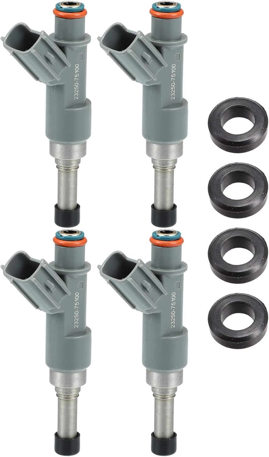 X AUTOHAUX 4pcs 23250-75100 23209-75100 Inyector de combustible para Toyota 4Runner 2.7L 2010 para Toyota Hiace 2.7L 2010 para Toyota Tacoma 2.7L