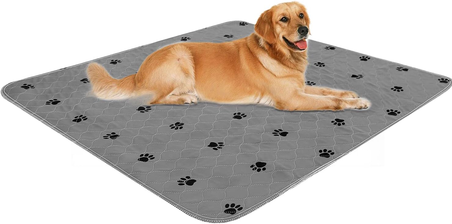 Almohadillas lavables para orina para perros + guantes de aseo gratuitos para cachorros, acolchados, de absorción rápida, lavable a máquina,