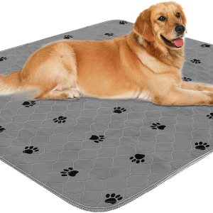 Almohadillas lavables para orina para perros + guantes de aseo gratuitos para cachorros, acolchados, de absorción rápida, lavable a máquina, Almohadillas lavables para orina para perros + guantes de aseo gratuitos para cachorros, acolchados, de absorción rápida, lavable a máquina,