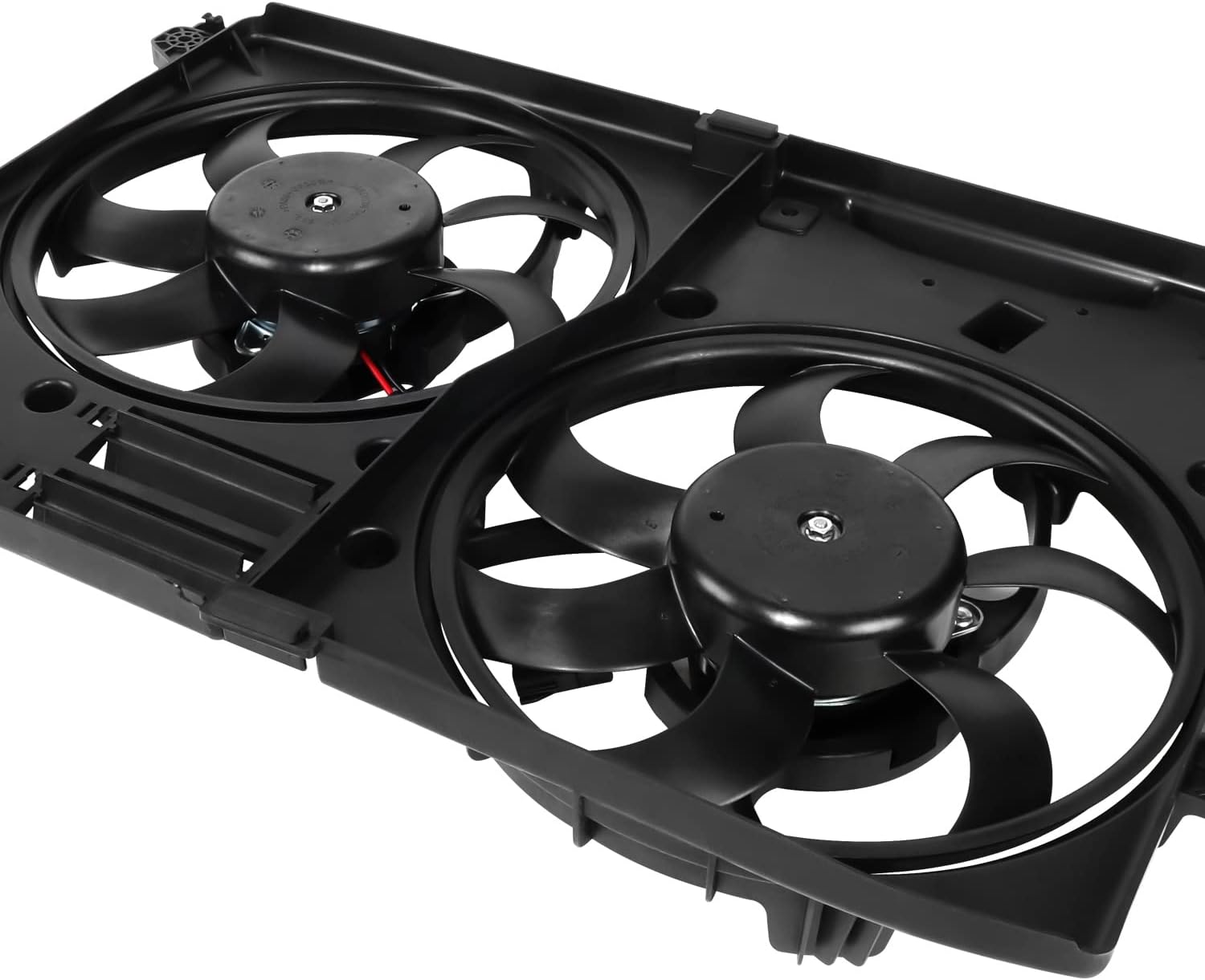 DNA MOTORING Conjunto de ventilador de radiador de estilo de fábrica compatible con 13-20 Fusion 2.0L 2.5L, OEM-RF-0472