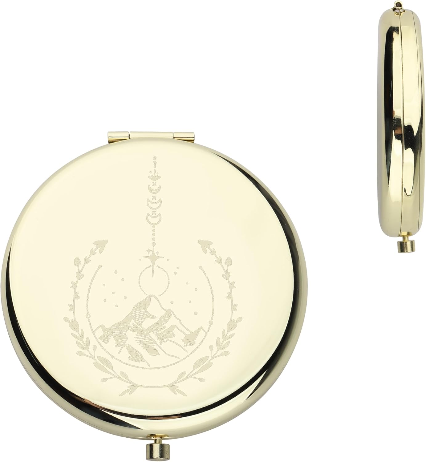 CMNIM a Court of Thorns and Roses – Espejo de regalo para mercancía de Acotar, joyería SJM Book Series Espejo compacto de maquillaje para Book Nerd