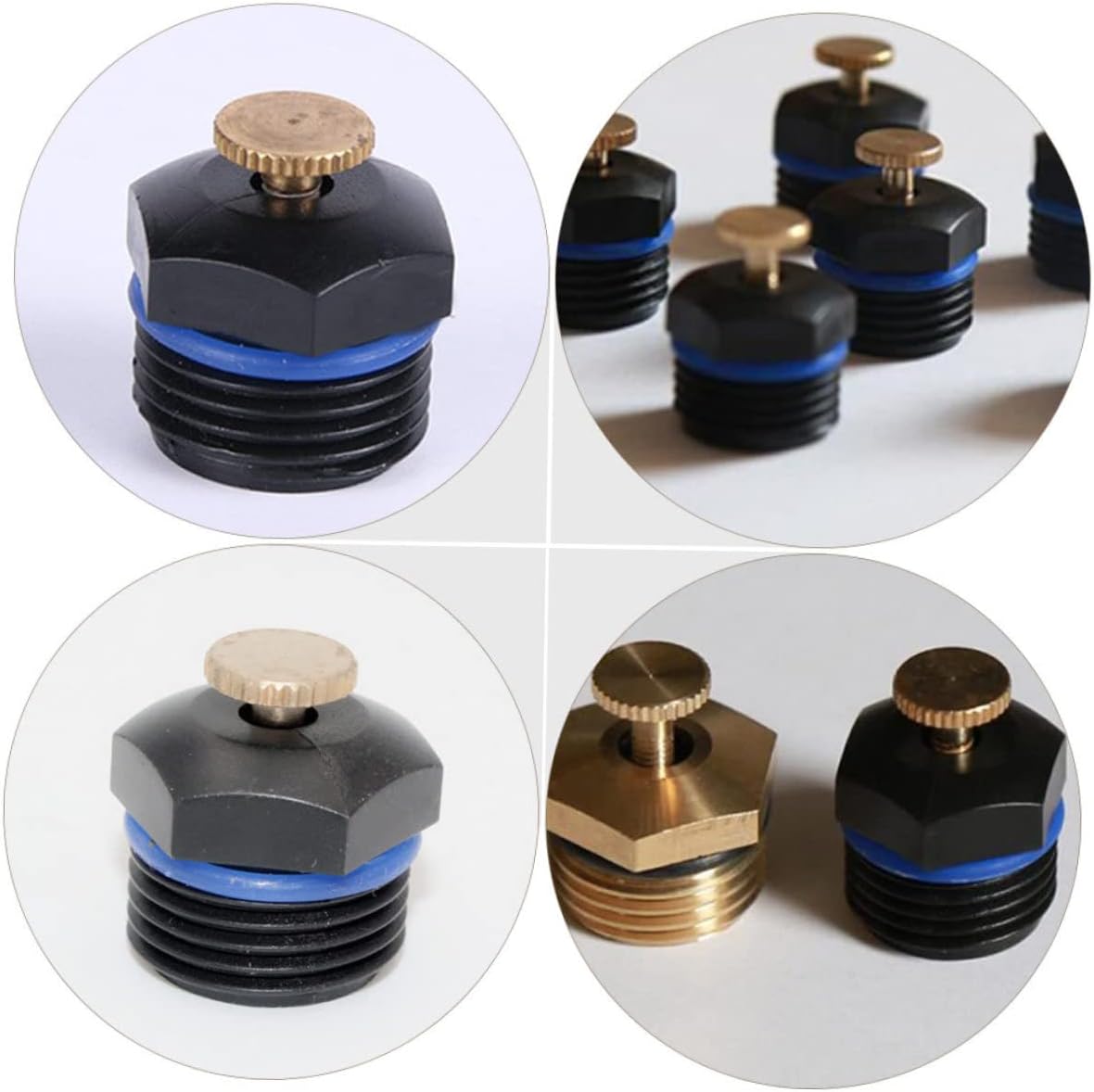 Yardwe Boquilla atomizadora, accesorio de riego para césped, cabezal de aspersor profesional, cabezal de rociador, cabezales de aspersor de riego