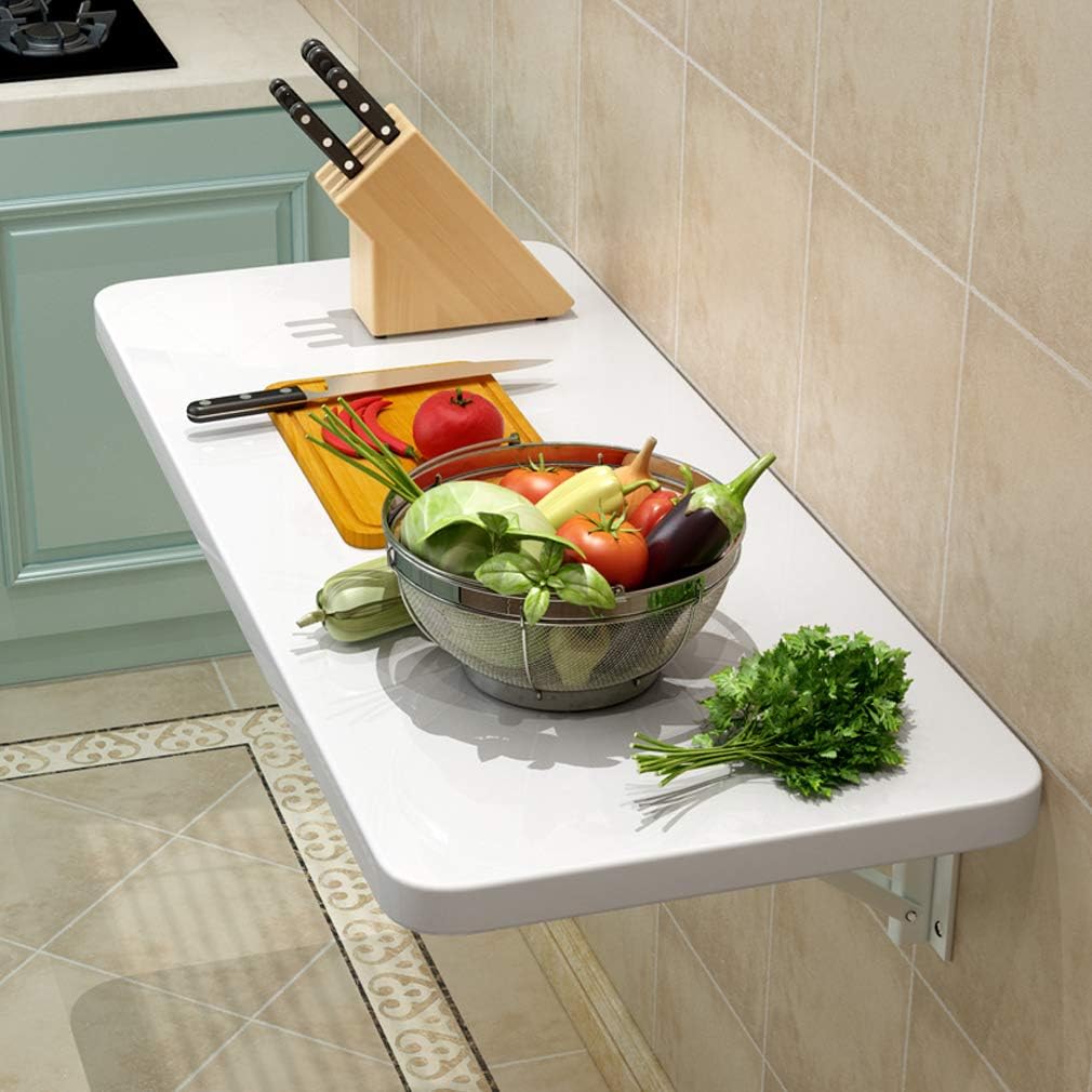 Mesa de comedor plegable para cocina montada en la pared, mesa de comedor multifuncional flotante, banco de trabajo, 39 tamaños, carga de 220