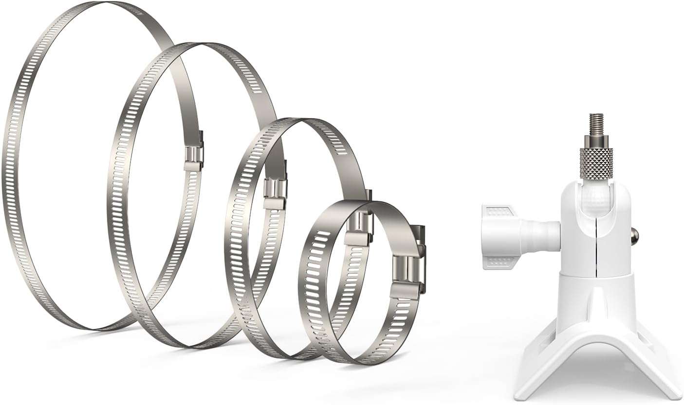 Holicfun Soporte de poste de cámara de seguridad para exteriores e interiores, universalmente compatible con anillo, parpadeo, Eufy, Wyze, Arlo,