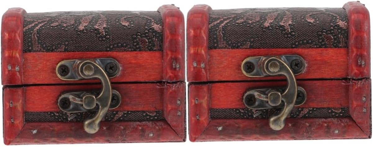 NOLITOY Caja de madera para dulces de Navidad, caja de dulces de Navidad, caja de dulces retro, decoración de madera, decoración antigua, cajas de