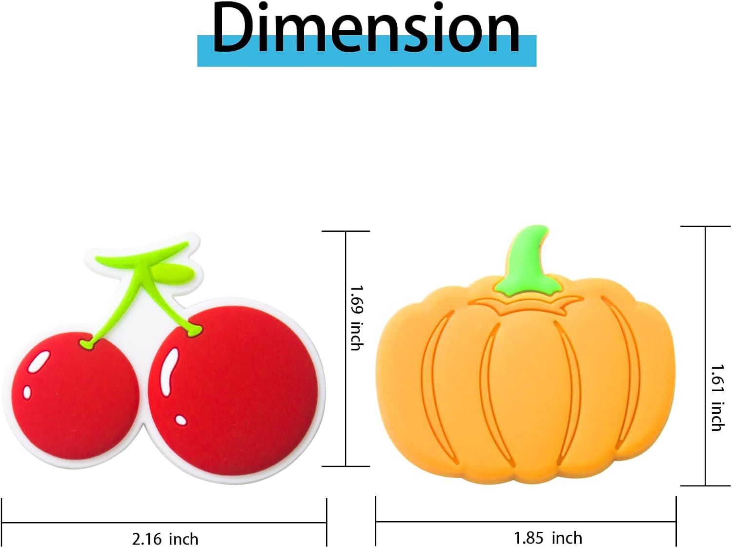Pegatinas de imán de PVC impermeable para refrigerador, diseño de frutas cortadas, fijación fuerte para fotos, notas y decoraciones