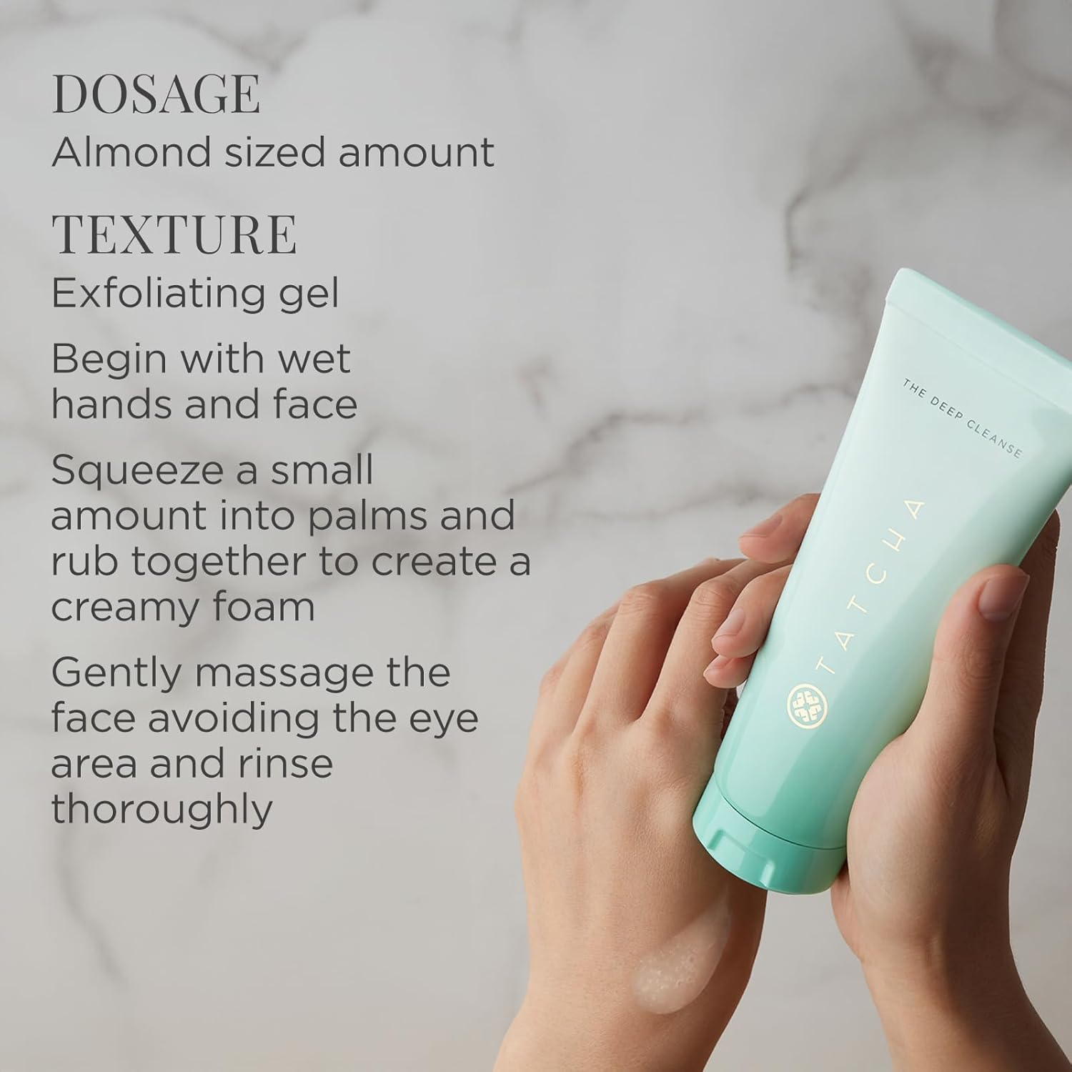 TATCHA The Deep Cleanse  Limpiador exfoliante profundo y suave, levanta la suciedad, minimiza el exceso de aceite, desatasca y aprieta los poros