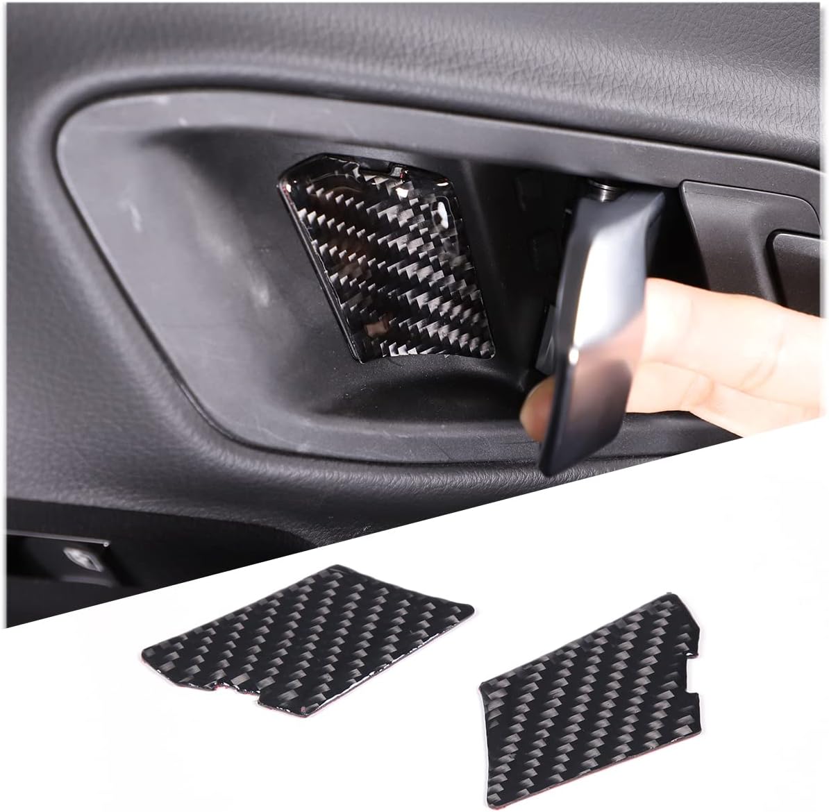 Cubierta interior del cuenco de la puerta del automóvil compatible con ToyotSupra GR A90 A91 MK5 2019-2022, calcomanía para cubierta de tazón de