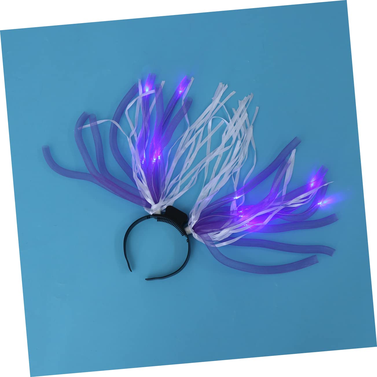 NOLITOY Trenza LED 1 pieza de accesorios para el cabello trenzado nupcial peluca trenza peluca brillante rastas diadema luz brillante rastas peluca