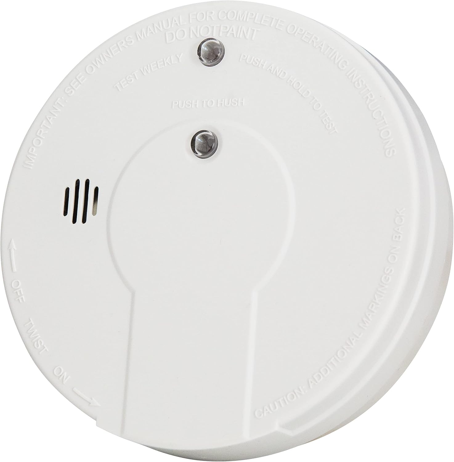 Kidde Detector de monóxido de carbono, alarma de CO alimentada por batería con LED, botón de reinicio de prueba y detector de humo premium, alarma