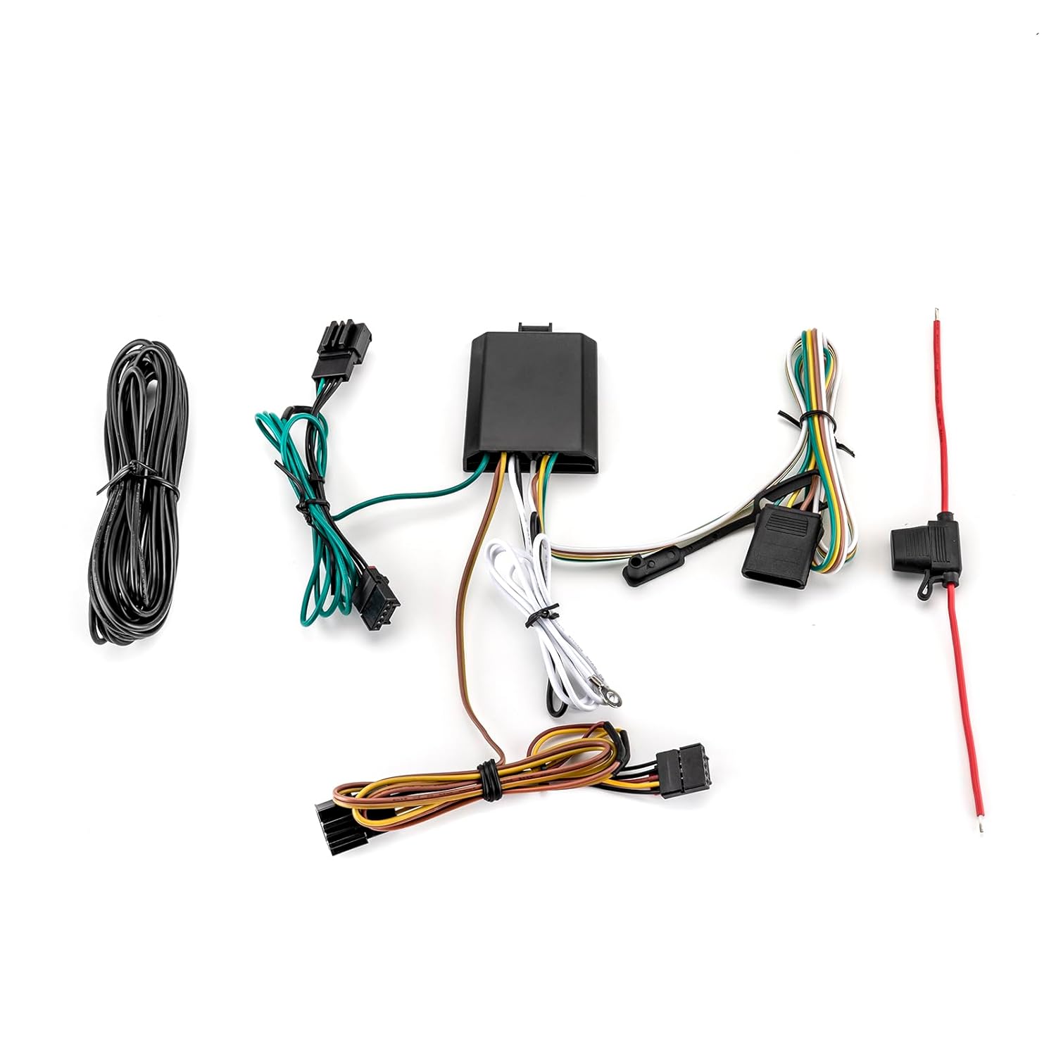 WeiSen Arnés de cableado de remolque personalizado de 4 pines compatible con Volkswagen Tiguan 2018-2023, cableado de enganche de remolque para