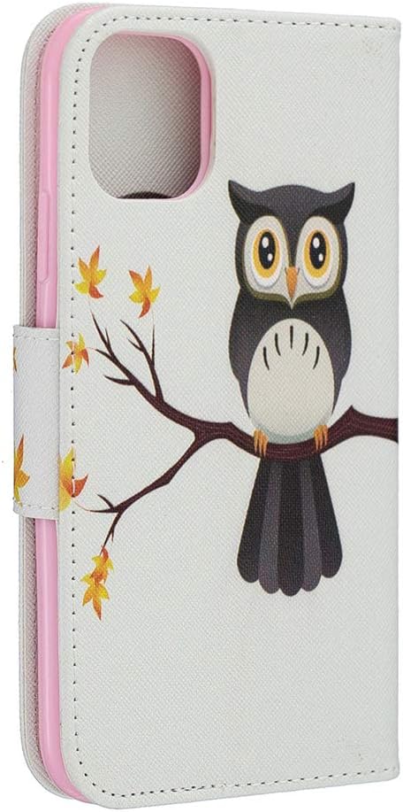 LEECOCO – Funda para iPhone 11 a prueba de golpes, bonita cartera de poliuretano con ranuras para tarjetas para efectivo, piel sintética de alta