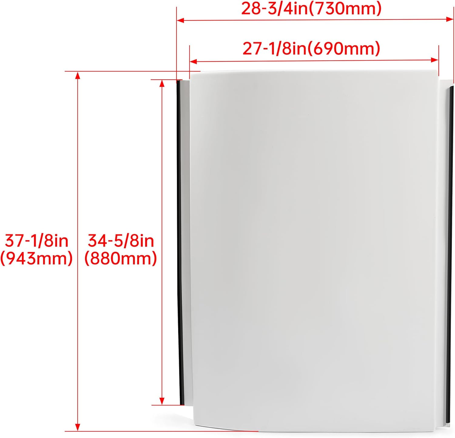 KUAFU Panel de puerta inferior Reefer compatible con Thermo King SB-100 110 190 200 200TG 210 230 300 310 400 repuesto para puerta de acera