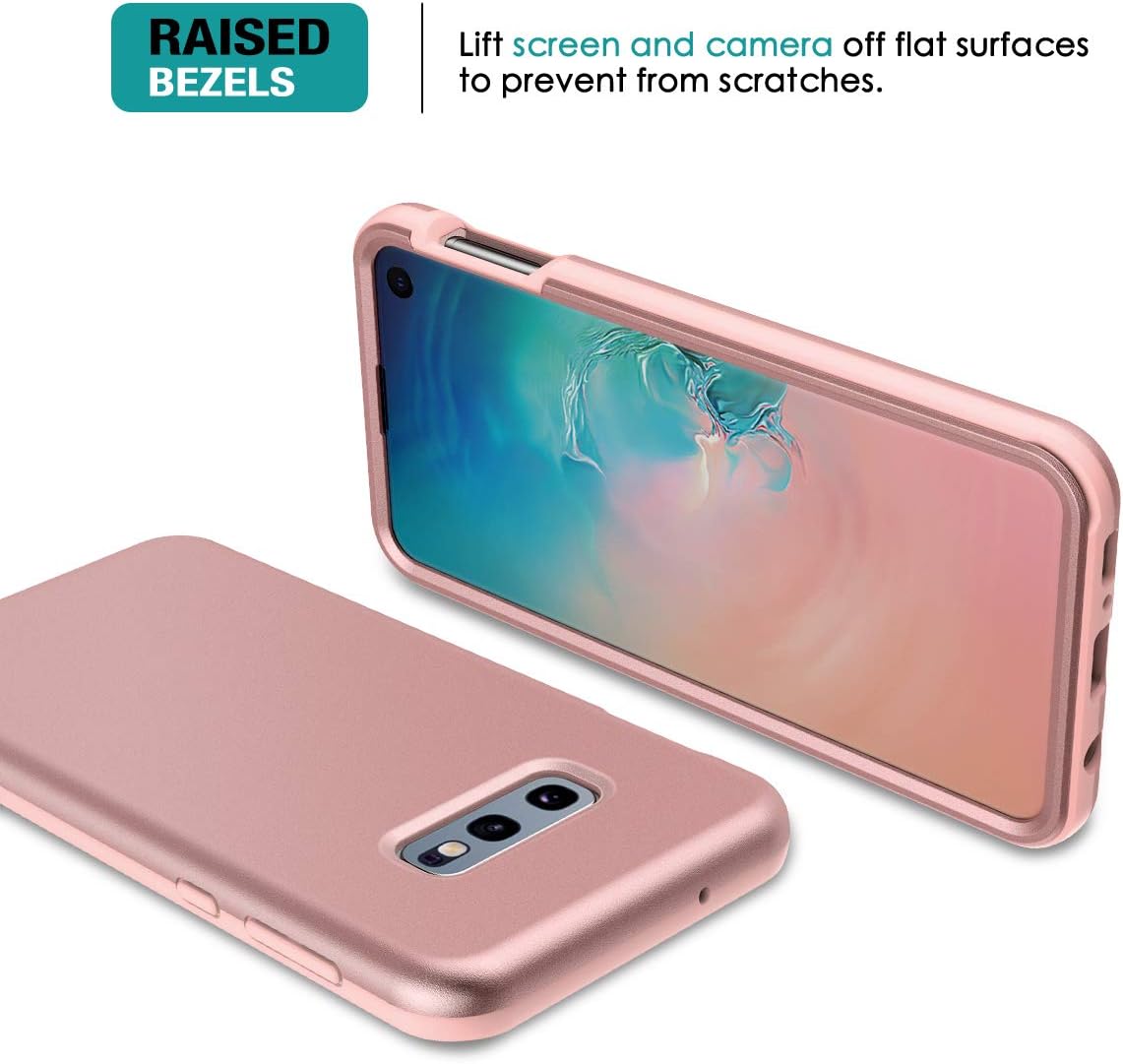 SURITCH Funda para Samsung Galaxy S10e, Protector de pantalla integradoCompatible con carga inalámbricaCubierta trasera resistente híbrida