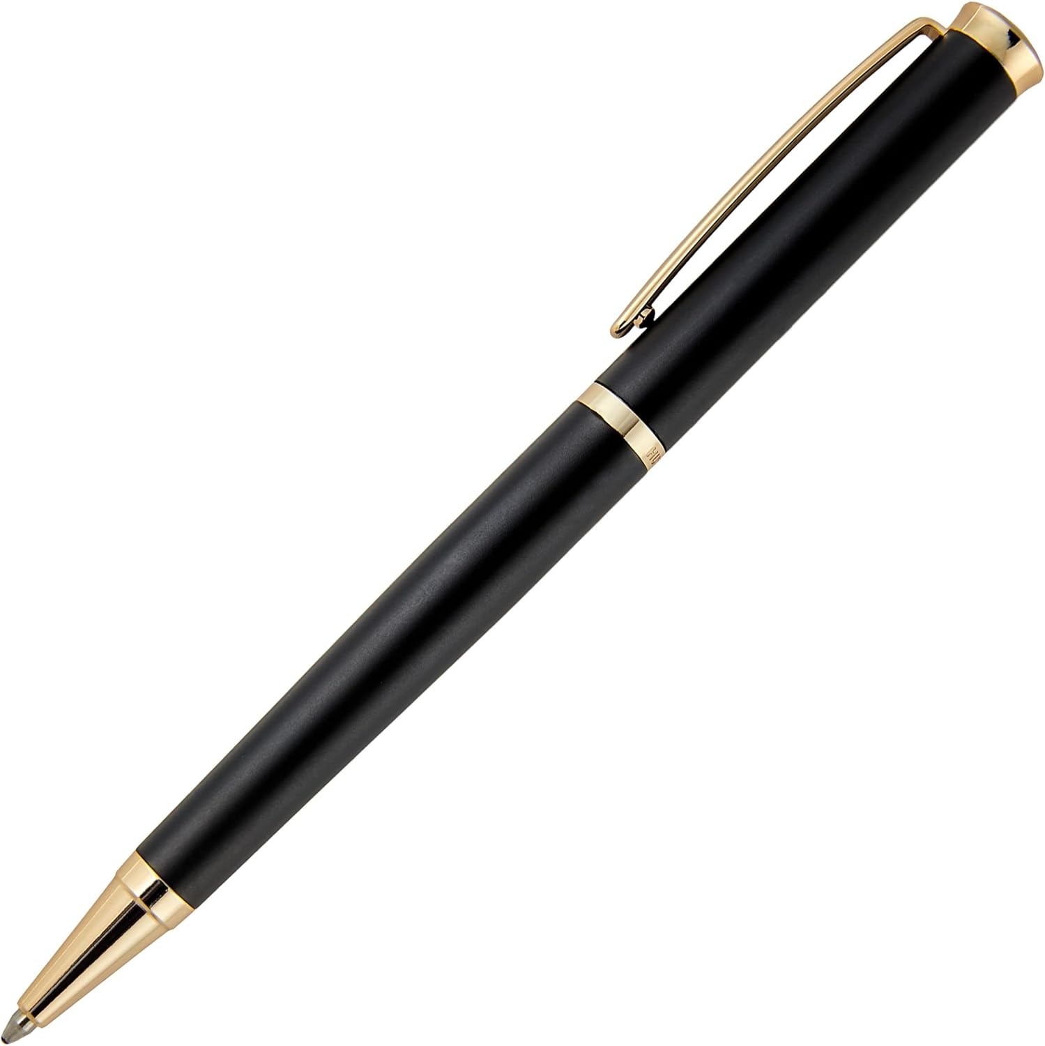 Hugo Boss Bolígrafo mate sofisticado  Instrumento de escritura delgado para hombres y mujeres  Elegante caja de regalo (negro)