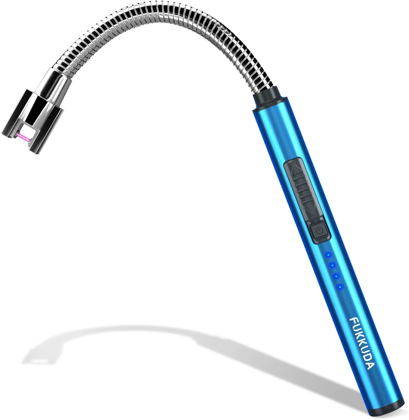 Encendedor de velas eléctrico, de arco, con batería de plasma recargable USB, sin flama y resistente al viento, con interruptor doble de seguridad
